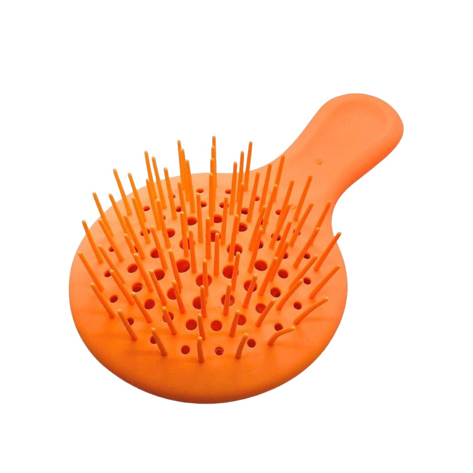 Щетка для волос пластиковая оранжевая