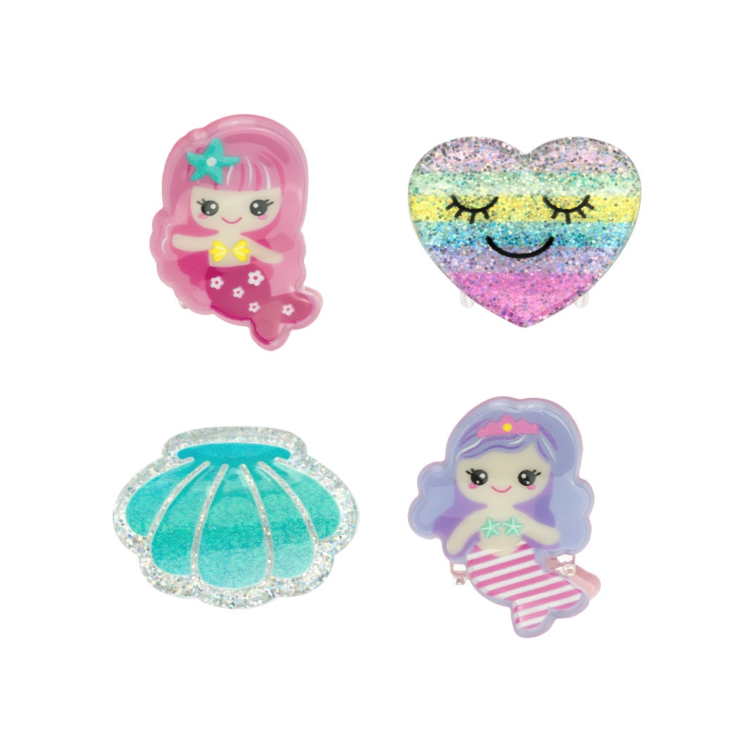 Заколки-крабики для волос детские Clipstar Kids Mermaid Dreams