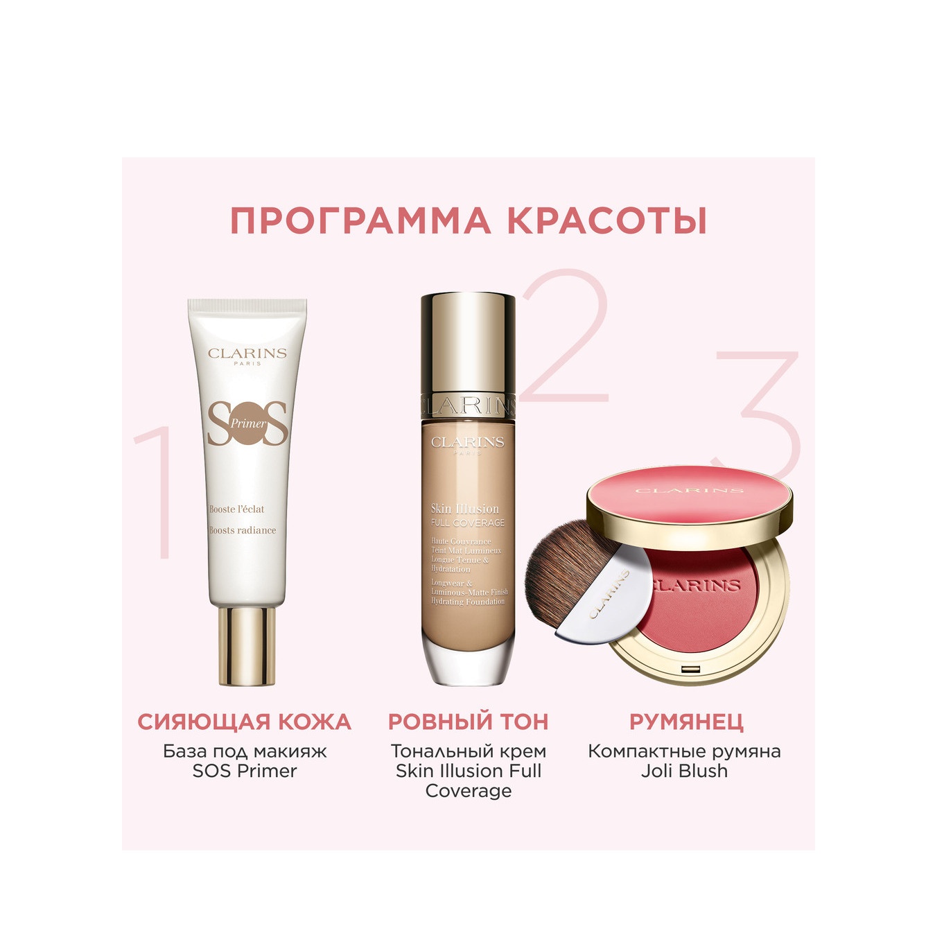 Румяна для лица компактные Joli Blush