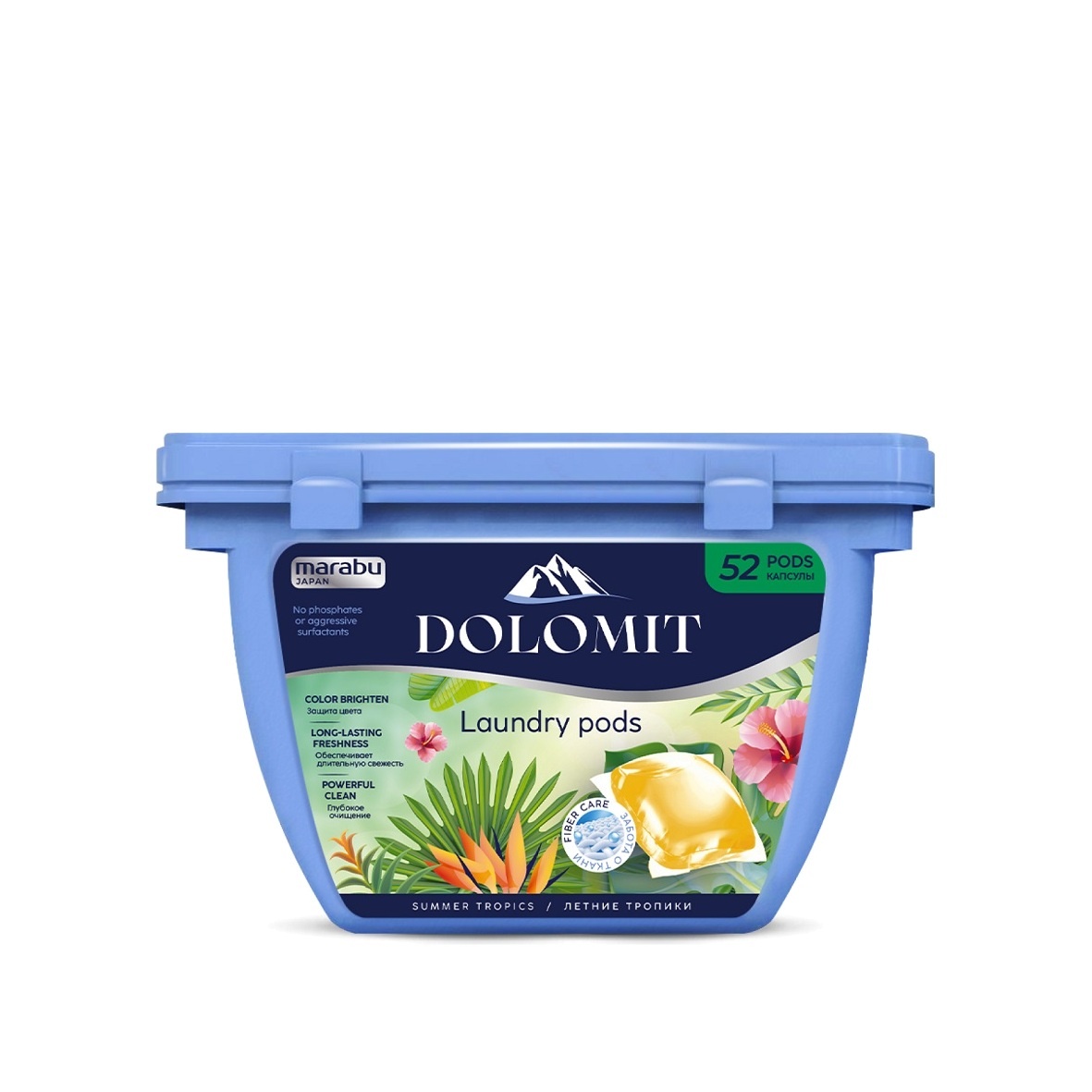 Капсулы для стирки белья, Тропические фрукты и цветы купить в VISAGEHALL