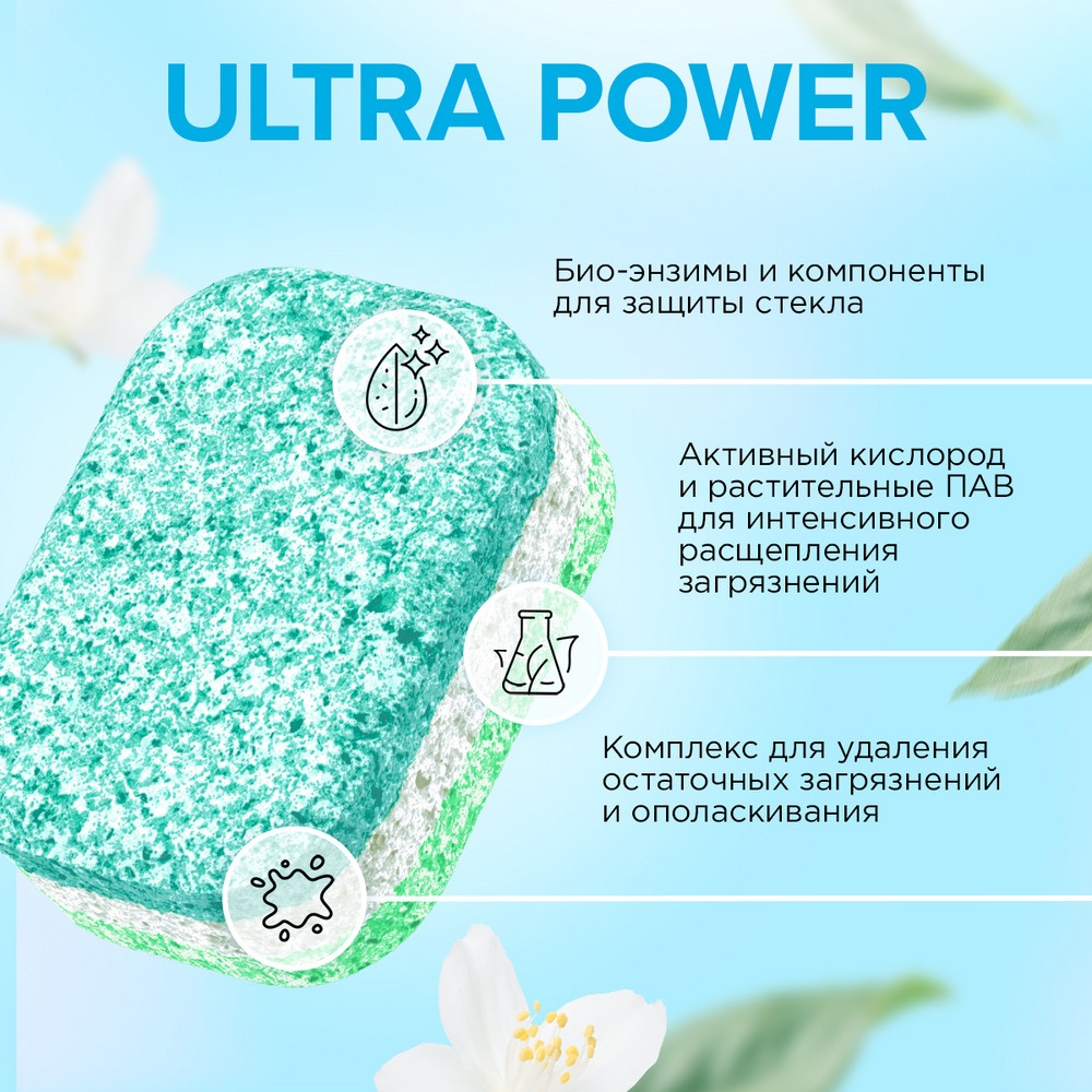 Таблетки для посудомоечных машин Ultra power 100 штук купить в VISAGEHALL