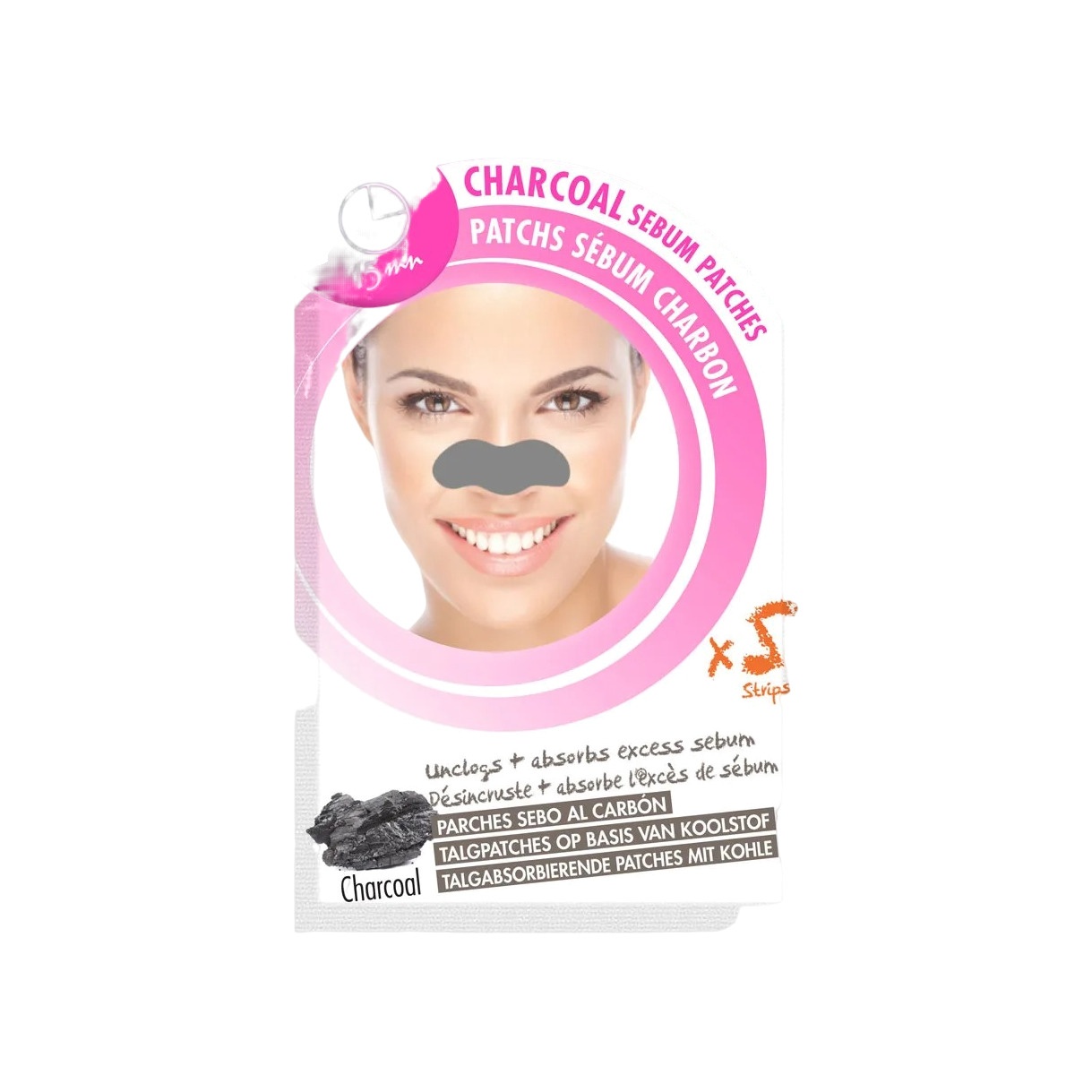 Средство для удаления жирного блеска с лица Charcoal Sebum Patch купить в VISAGEHALL