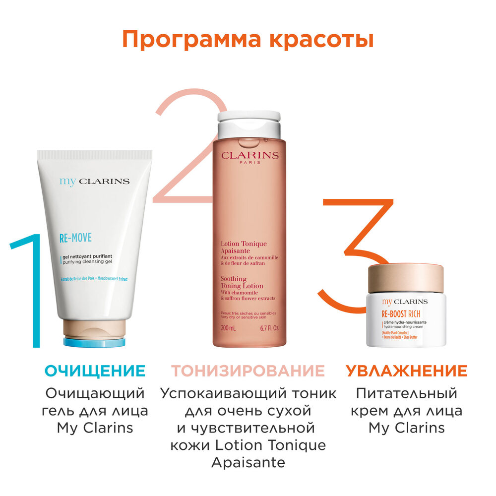 Крем для молодой кожи питательный Re-Boost My Clarins 