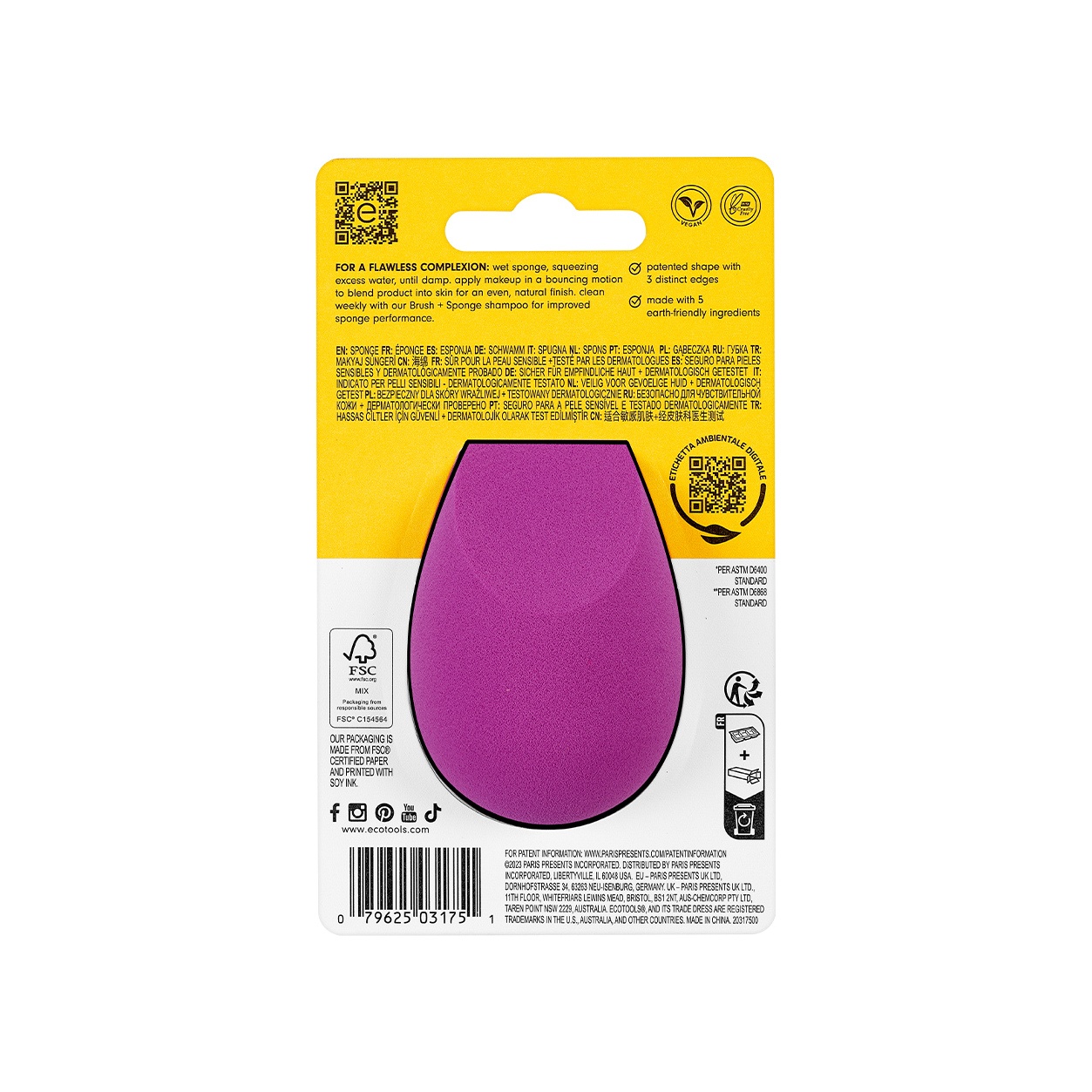Спонж для макияжа Bioblender Makeup Sponge купить в VISAGEHALL