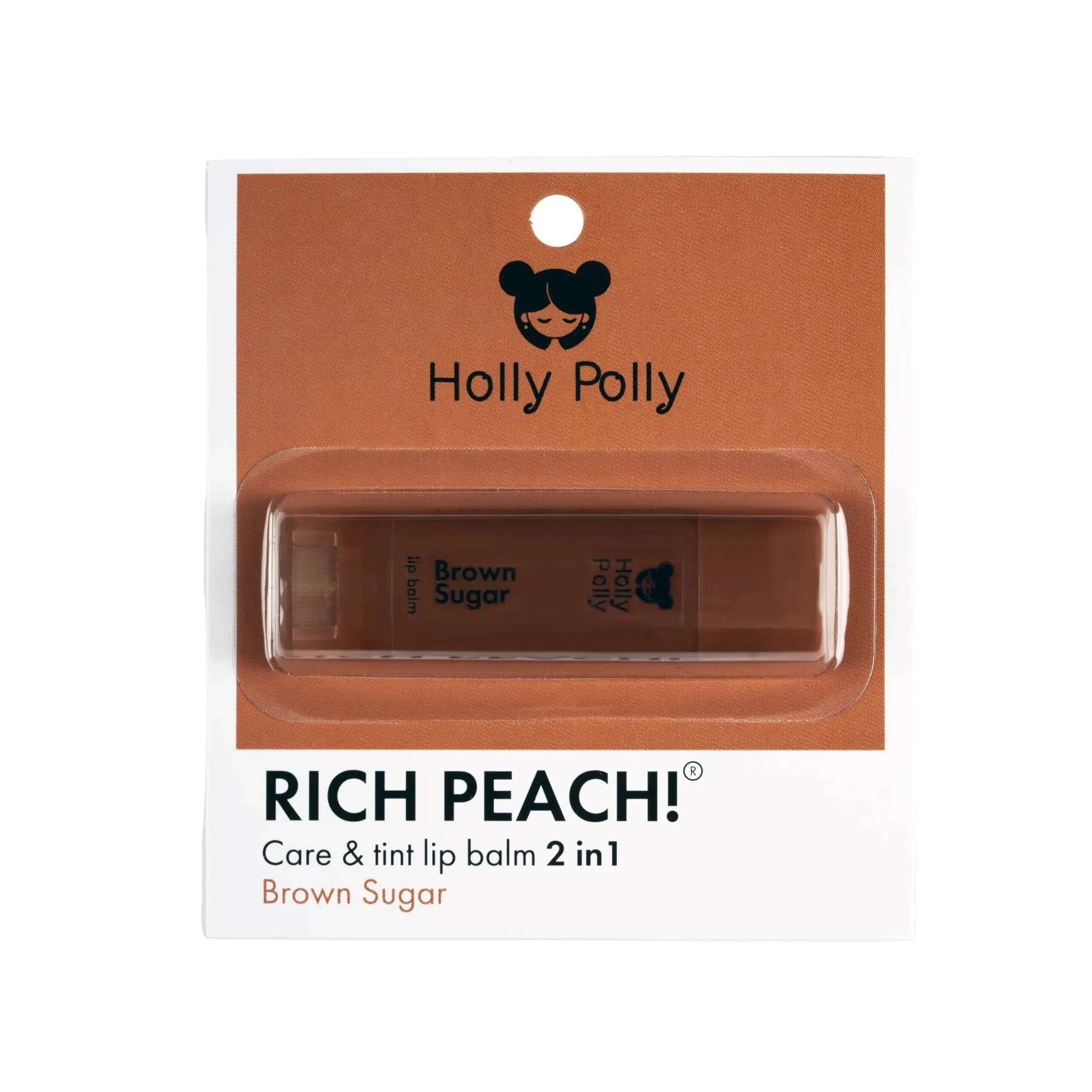 Бальзам для губ оттеночный Rich Peach! Brown Sugar