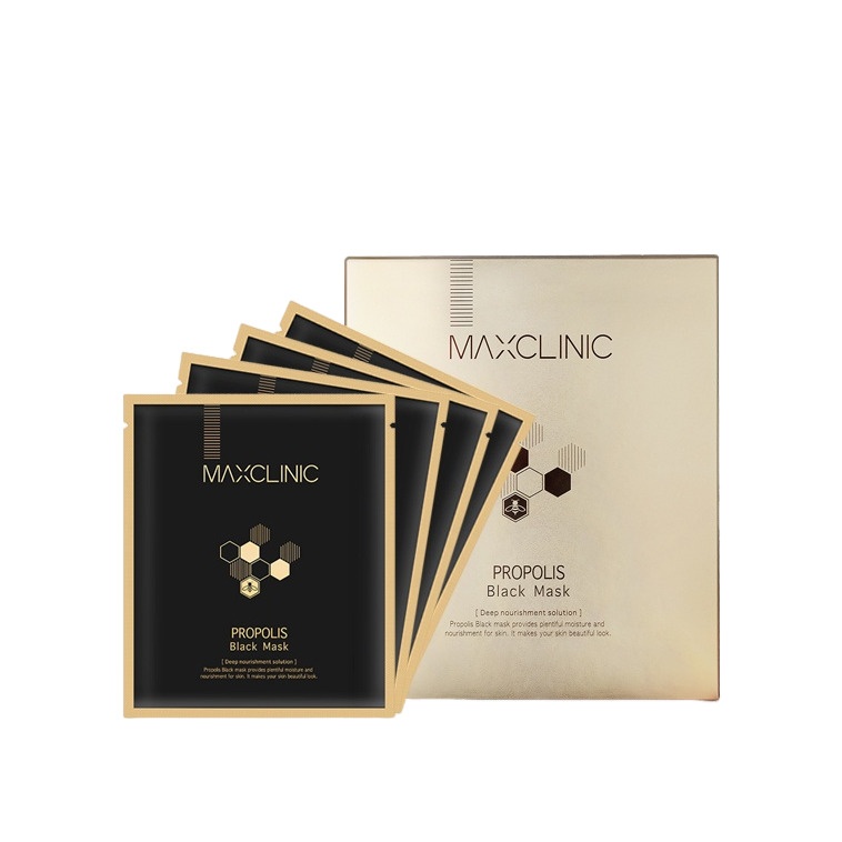 Маска для лица черная с прополисом для питания и эластичности Propolis Black Mask 4х20мл купить в VISAGEHALL