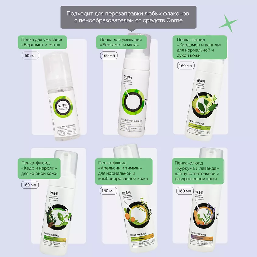 Пенка для умывания Бергамот и Мята Refill купить в VISAGEHALL