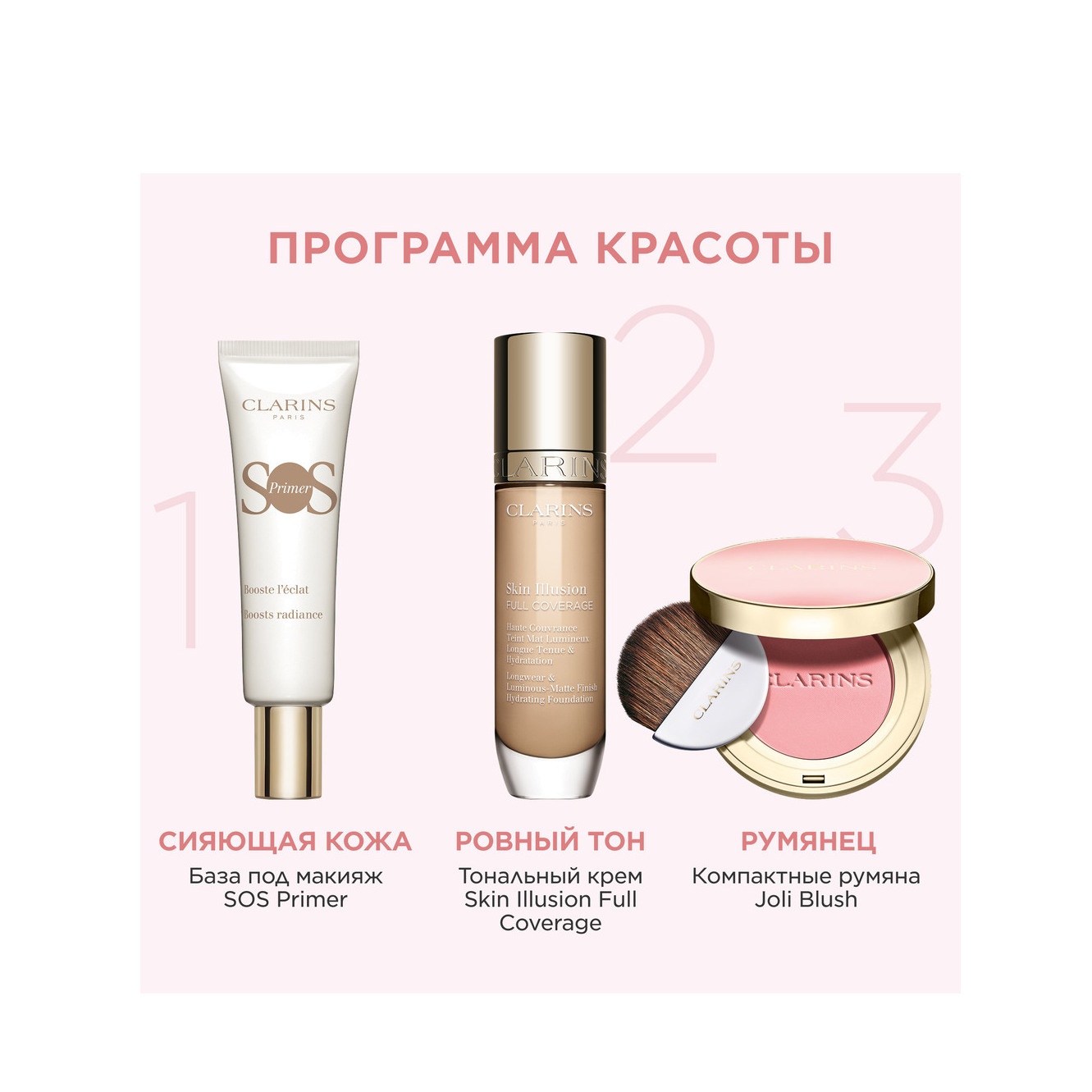 Румяна для лица компактные Joli Blush