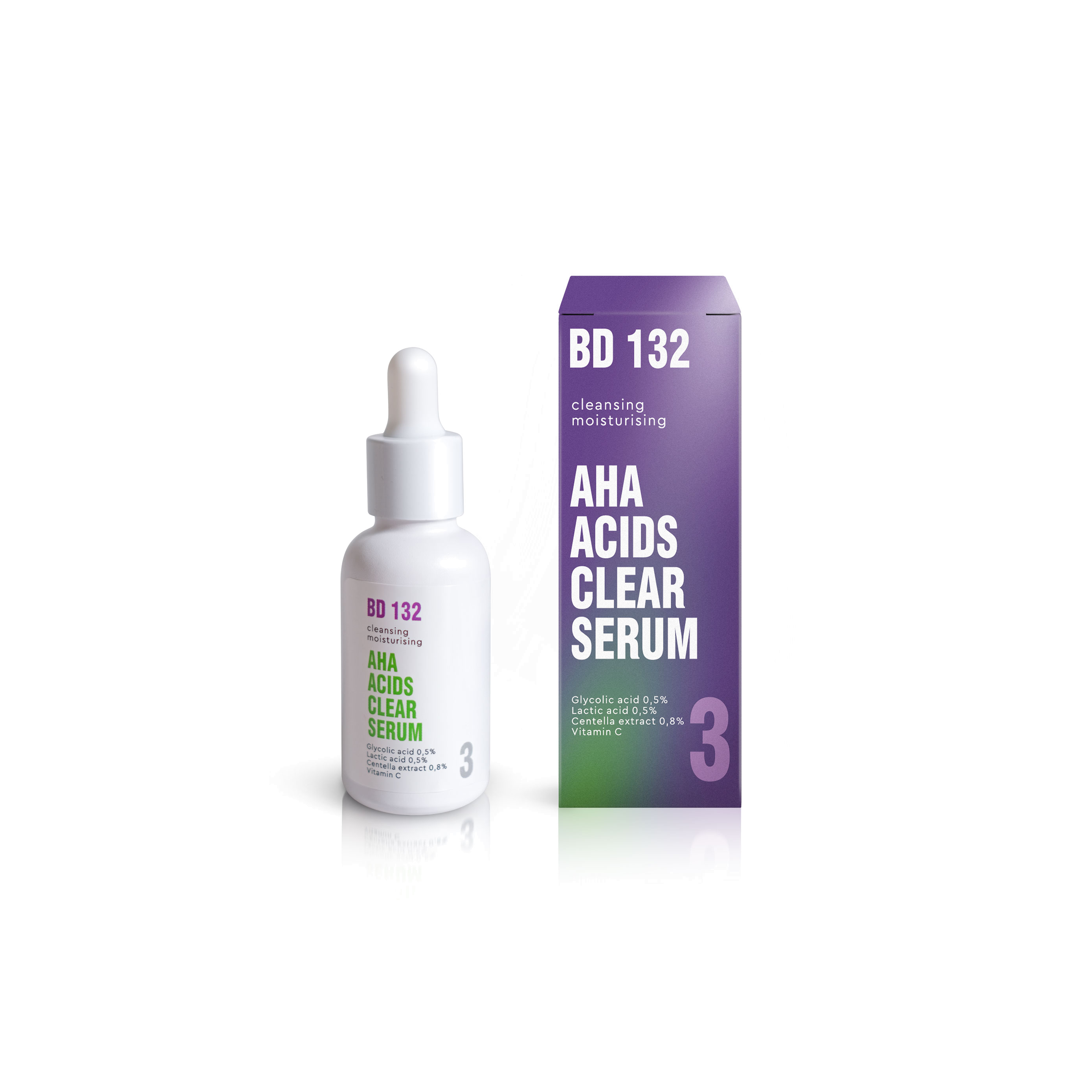 Сыворотка для лица увлажняющая с фруктовыми кислотами AHA Acids Clear Serum BD 132 купить в VISAGEHALL
