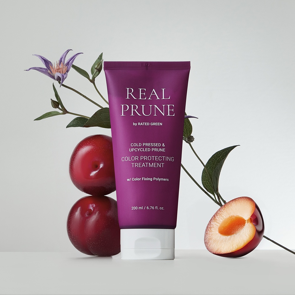 Маска для защиты окрашенных волос с маслом чернослива холодного отжима Real Prune