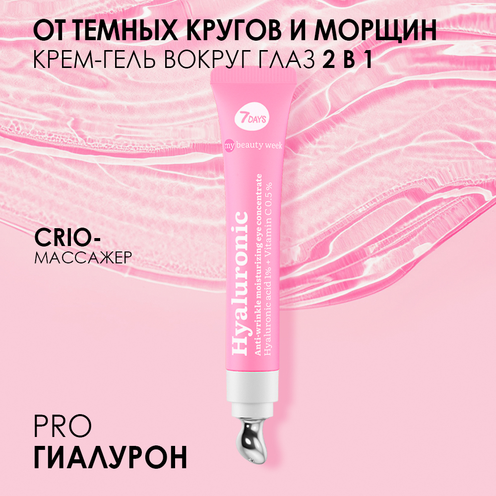 Гель-концентрат для области вокруг глаз увлажняющий аnti-age Hyaluronic My Beauty Week купить в VISAGEHALL