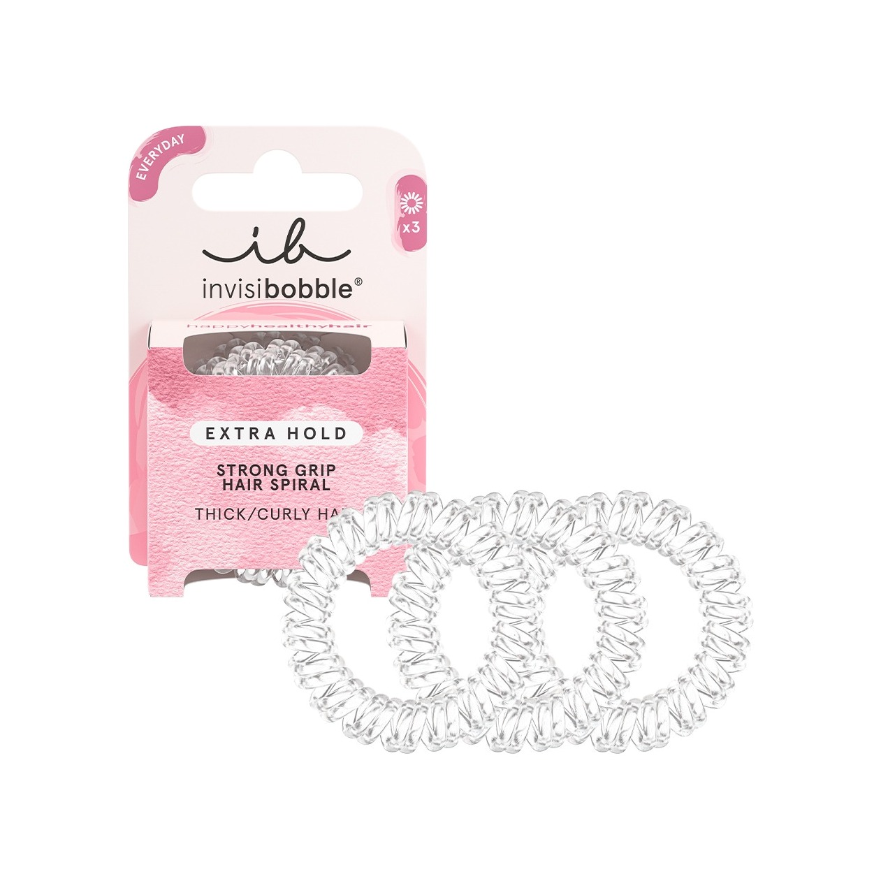 Резинка-браслет для густых волос Extra Hold Crystal Clear купить в VISAGEHALL