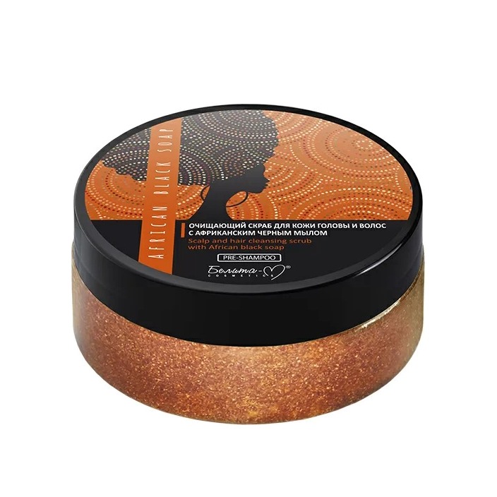 Скраб для кожи головы и волос African Black Soap