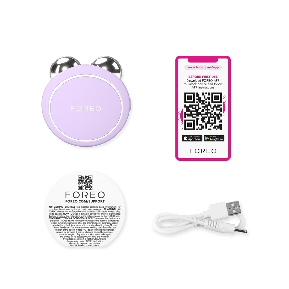 Микротоки для лица умные тонизирующие Bear 2 Go Lavender купить в VISAGEHALL