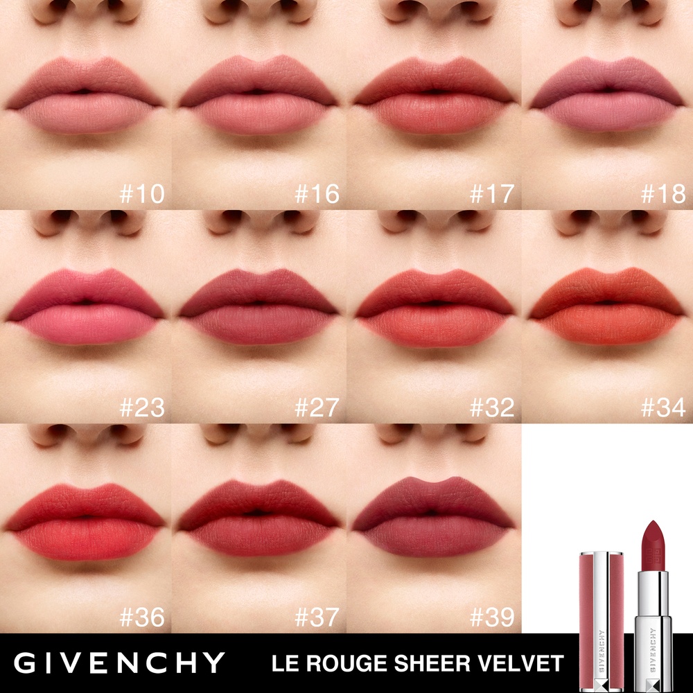 Помада для губ легкая увлажняющая Le Rouge Sheer Velvet