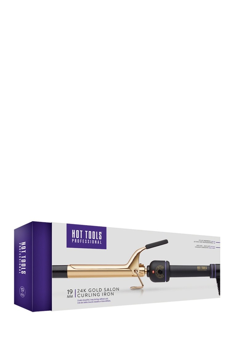 Стайлер для завивки волос 24K Gold Salon Curling Iron 19мм купить в VISAGEHALL