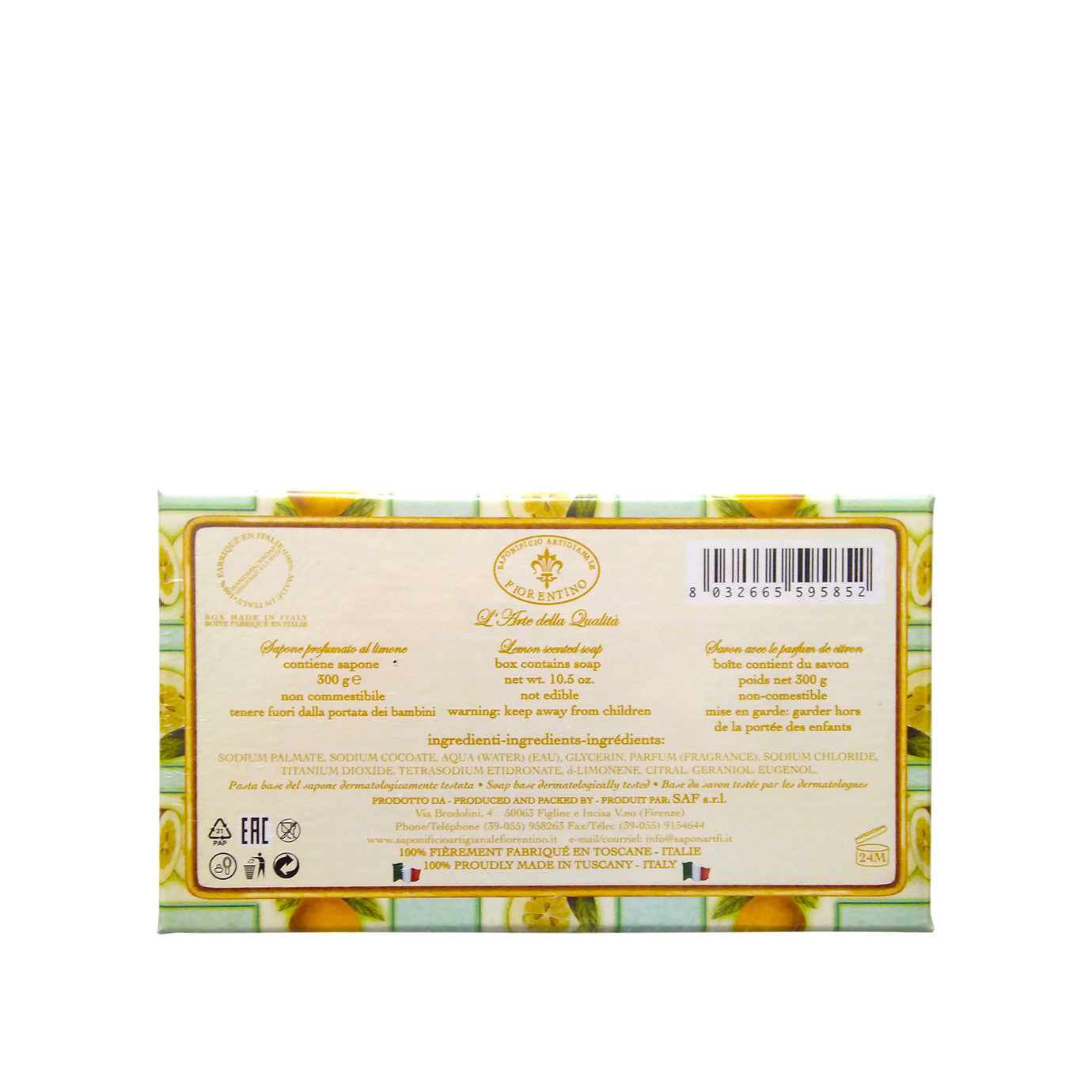 Мыло парфюмированное Лимон купить в VISAGEHALL