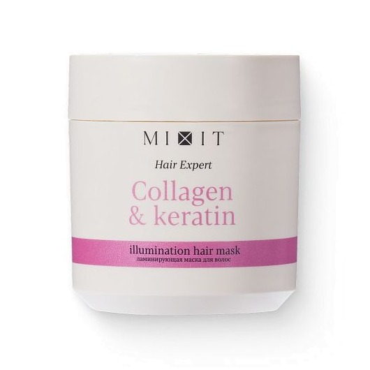 Маска для волос ламинирующая с коллагеном и кератином