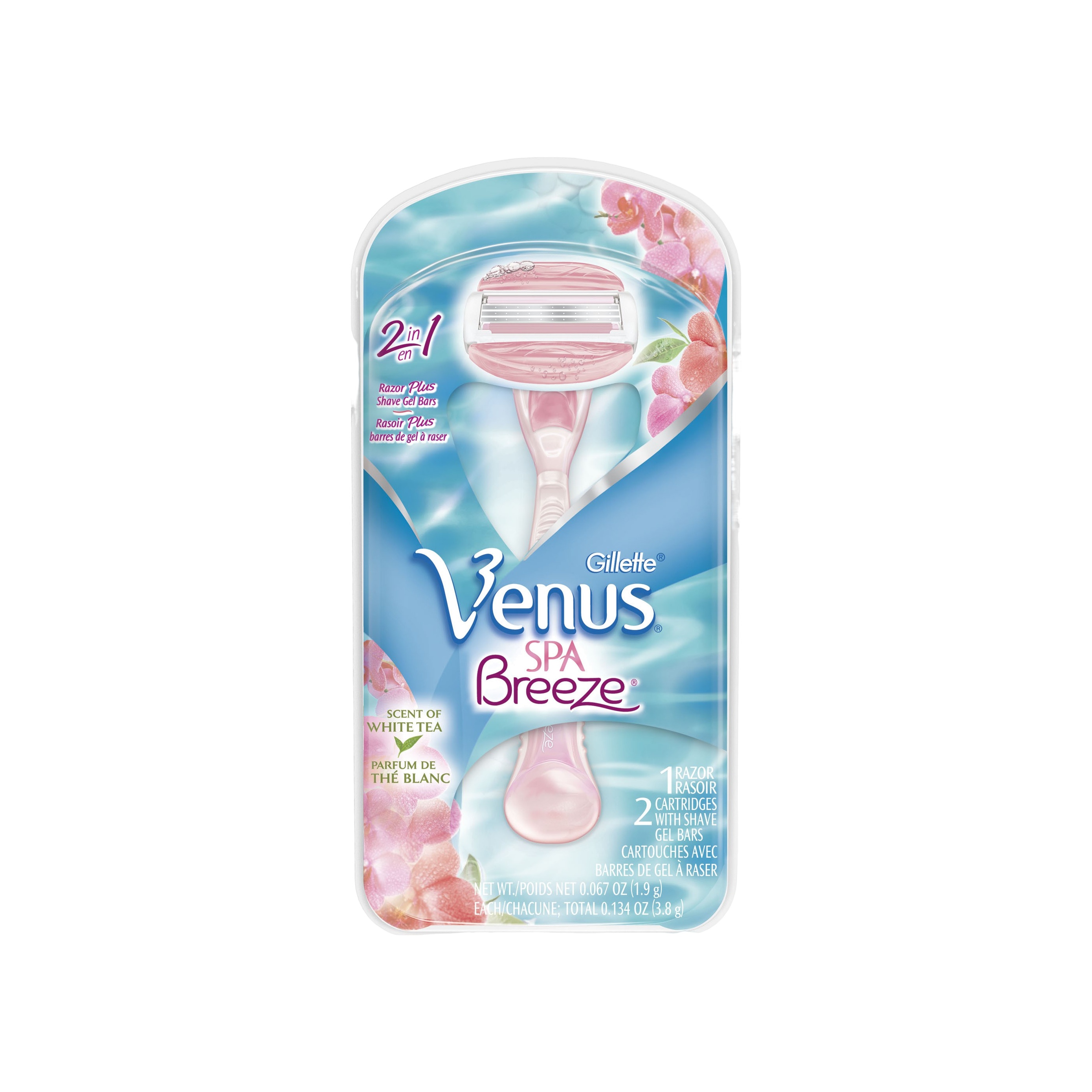 Станок для бритья + 2 кассеты Venus SPA Breeze купить в VISAGEHALL