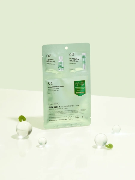 Набор трёхступенчатый для сужения пор с ретинолом Cica Reti-A All In One 3Step Mask купить в VISAGEHALL