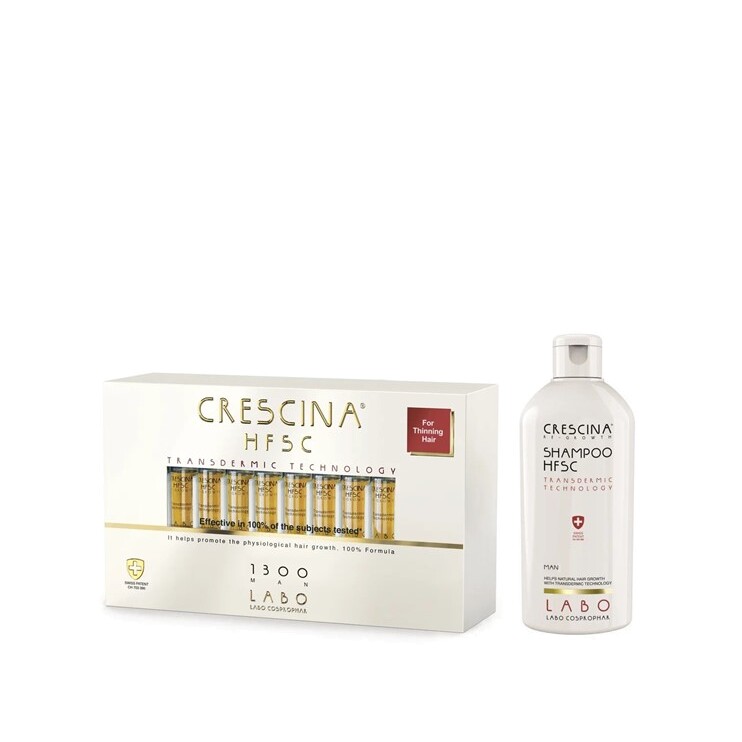 Набор: Ампулы + Шампунь для возобновления роста волос для мужчин купить в VISAGEHALL