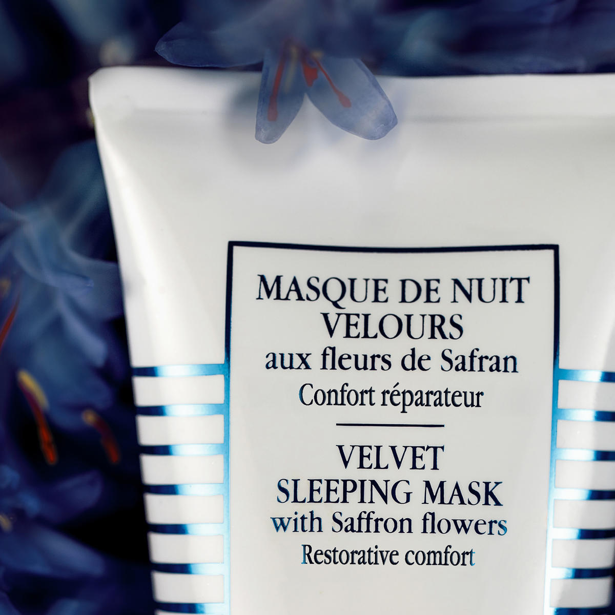 Velvet Sleeping Mask with Saffron flowers Маска ночная с шафраном