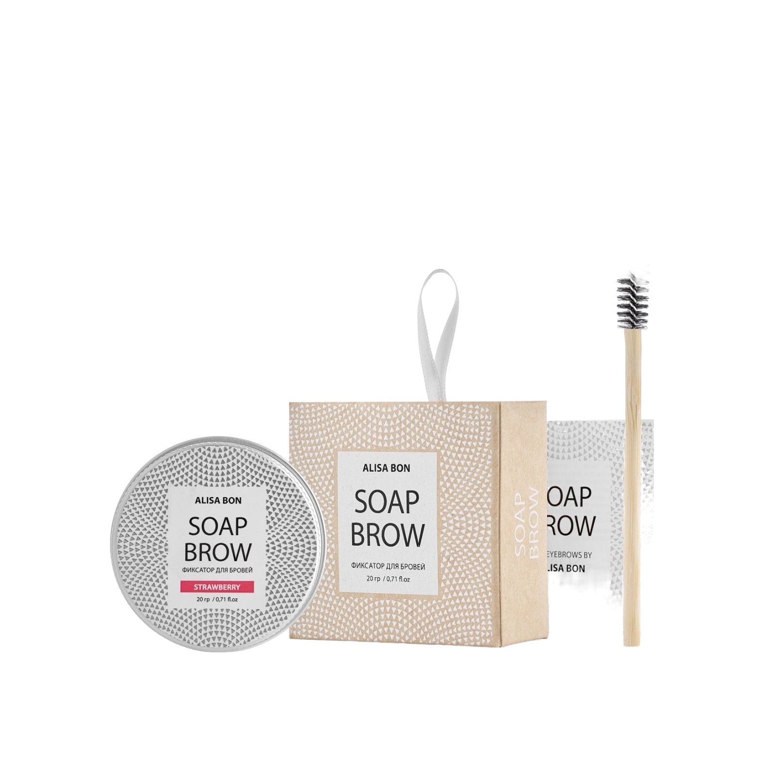 Набор: Мыло фиксатор для бровей Soap Brow Клубника купить в VISAGEHALL