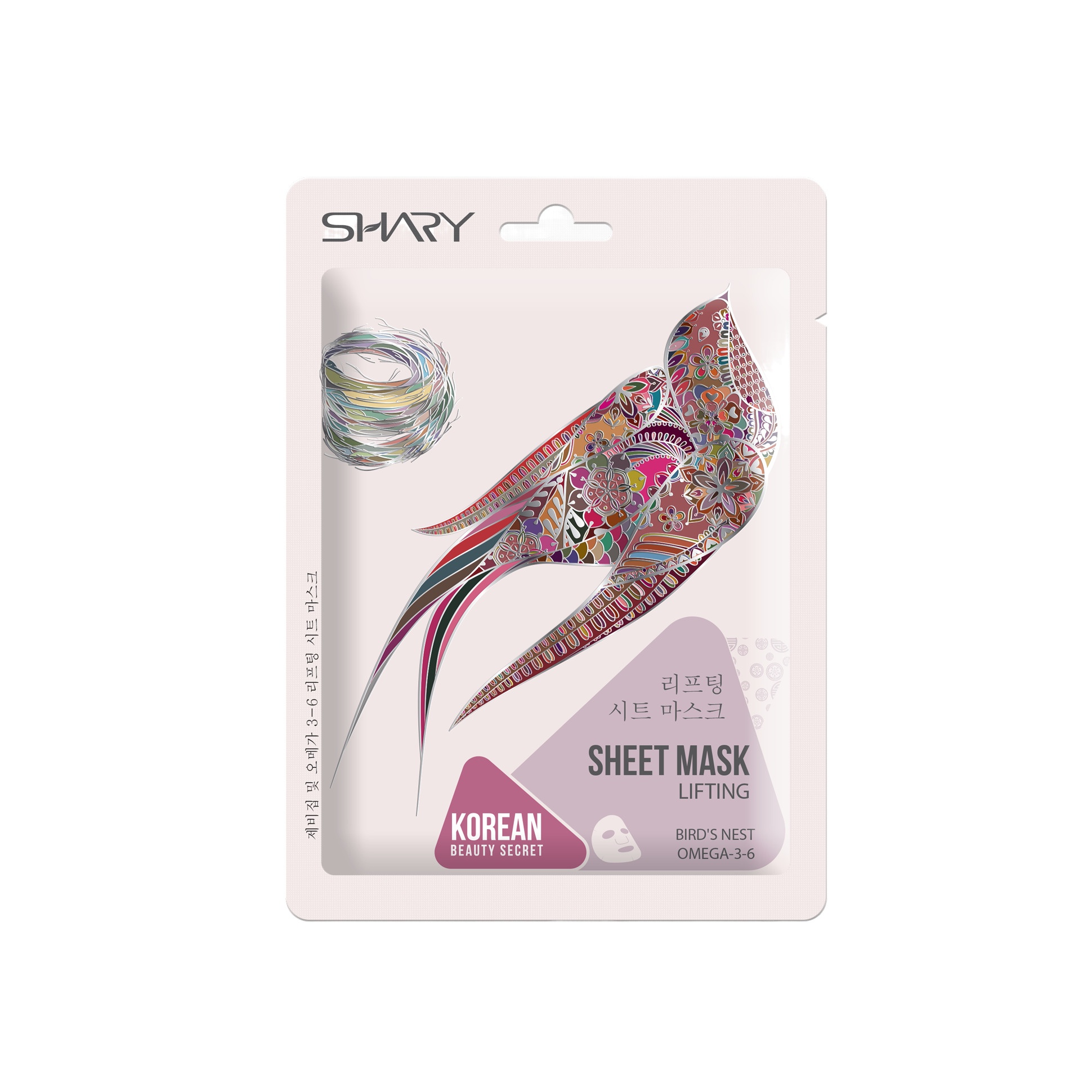 Маска-лифтинг для лица тканевая Экстракт ласточкиного гнезда и ОМЕГА-3-6 купить в VISAGEHALL