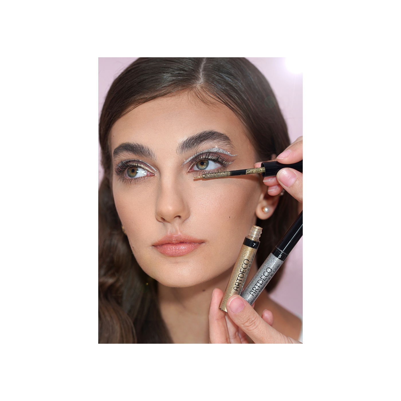 Тушь-лайнер Glitter Mascara&Liner