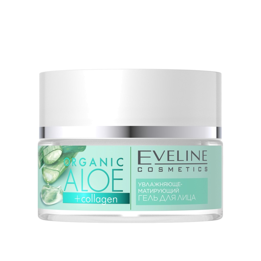 Гель для лица матирующий для нормальной и комбинированной кожи Organic Aloe+Collagen купить в VISAGEHALL
