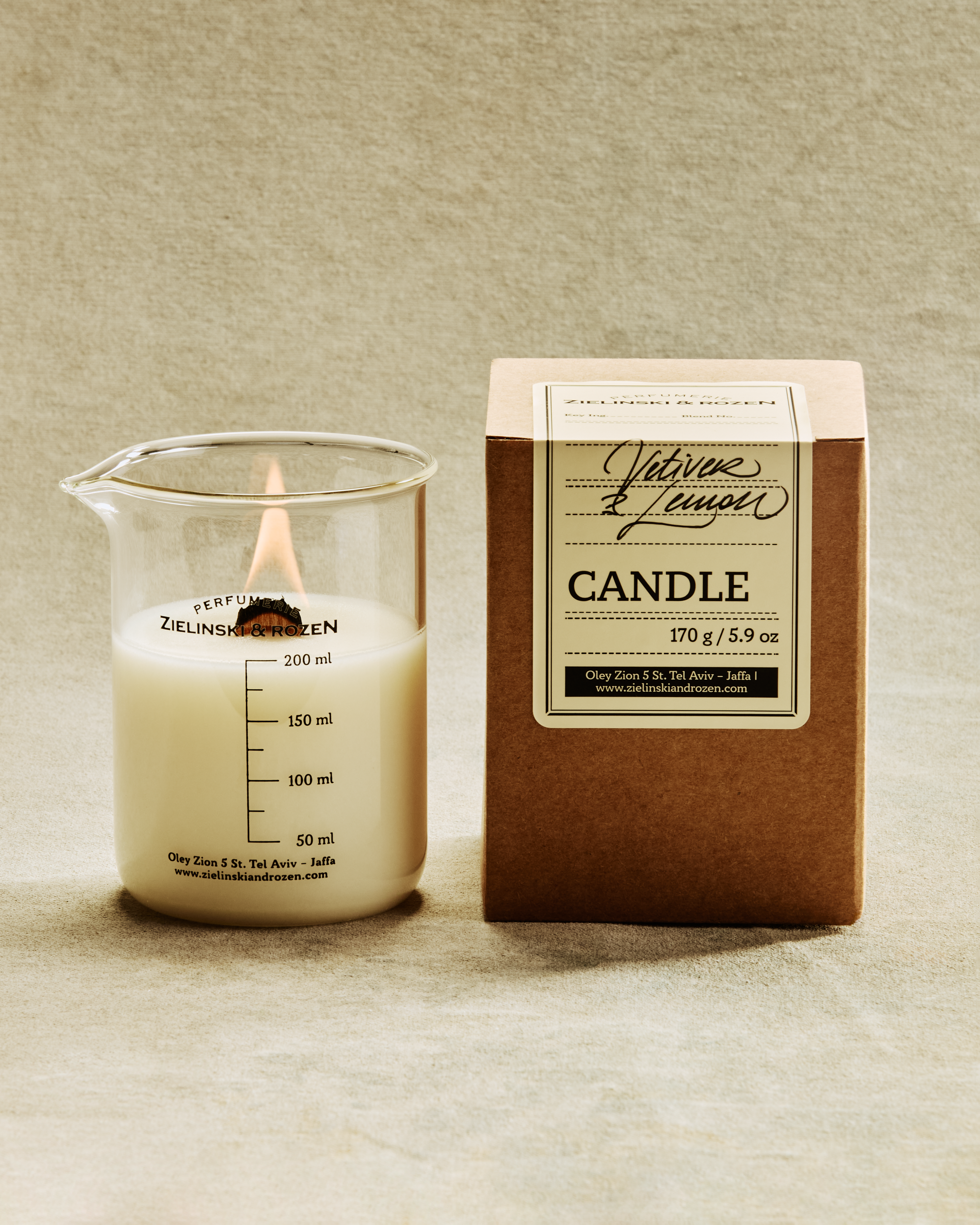 Свеча и спички Ветивер, Лимон new купить в VISAGEHALL