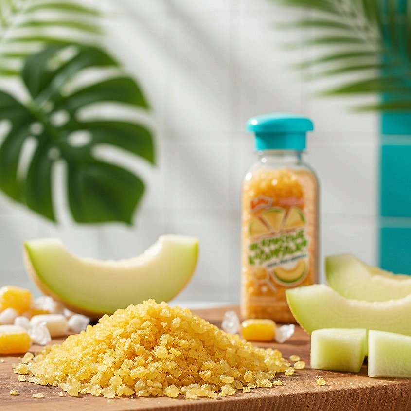 Соль для ванны Искристые Карамельки Дыня купить в VISAGEHALL