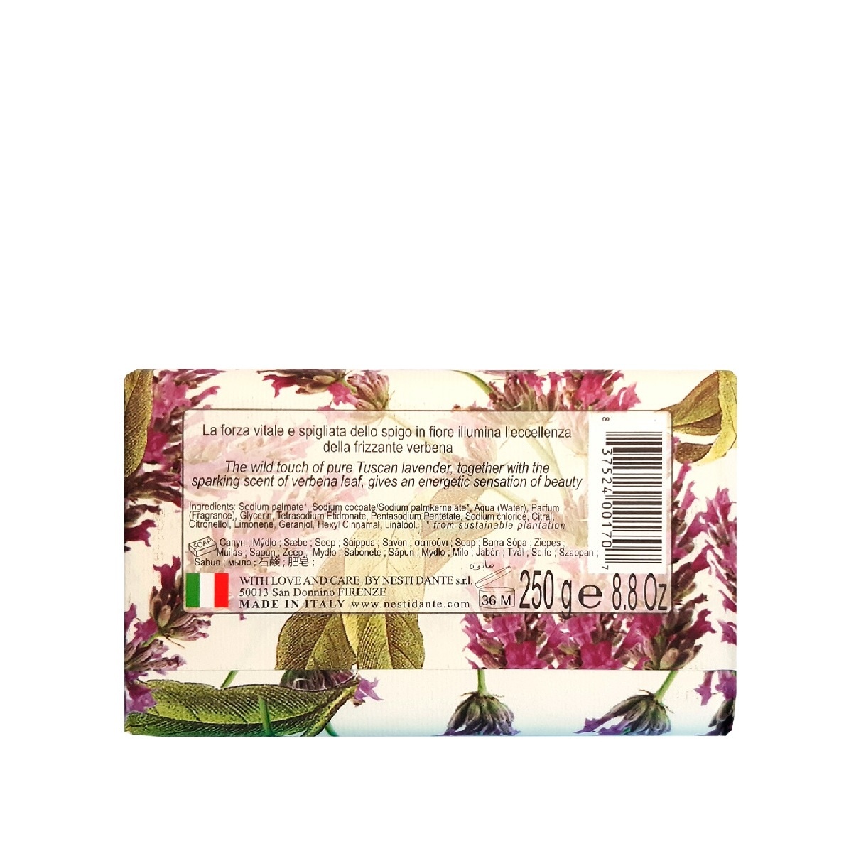 Мыло Лаванда и Вербена Romantica купить в VISAGEHALL