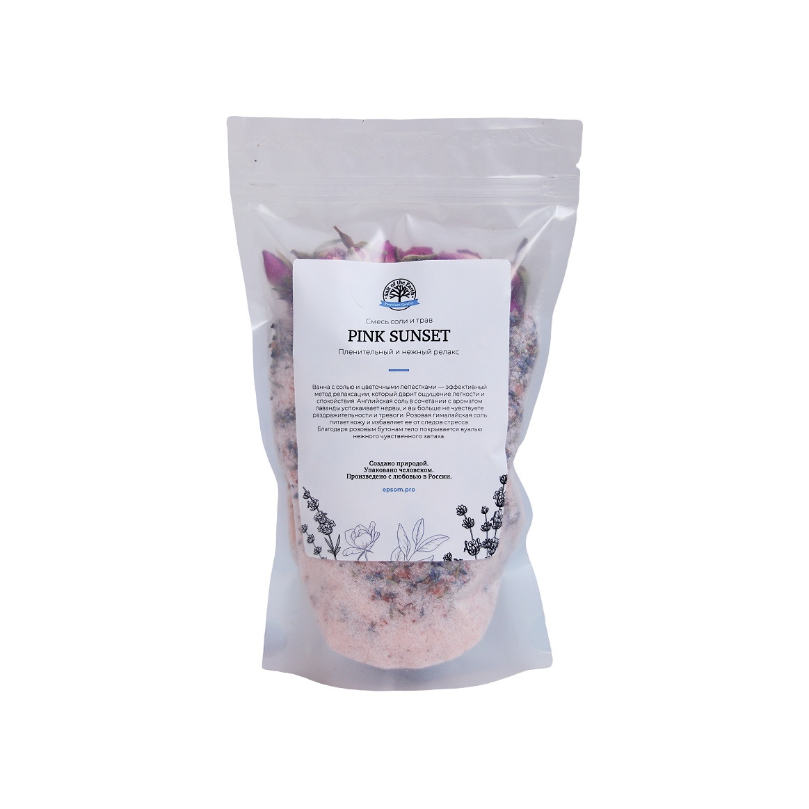 Микс для ванной с цветами лаванды и чайной розы Pink Sunset купить в VISAGEHALL