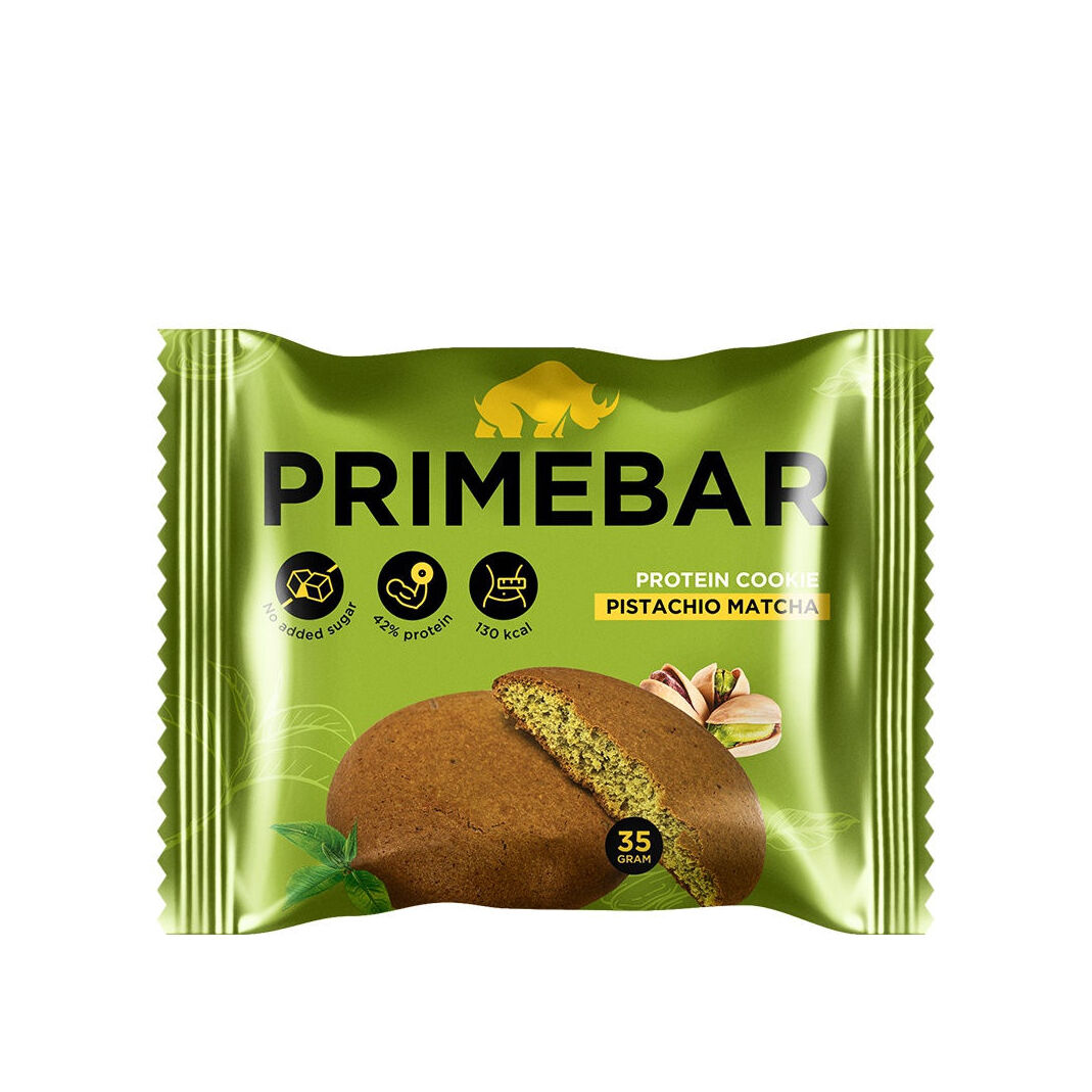 Печенье протеиновое Фисташка и Чай Матча Primebar купить в VISAGEHALL