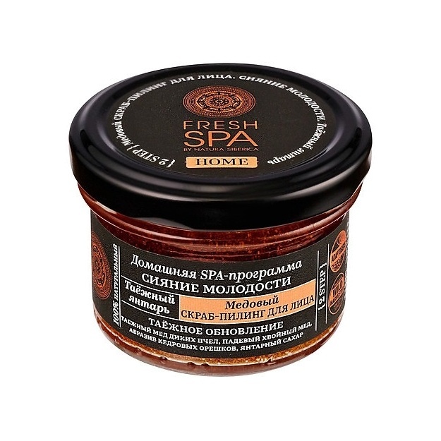 Cкраб-пилинг для лица медовый.Таёжный Янтарь  купить в VISAGEHALL
