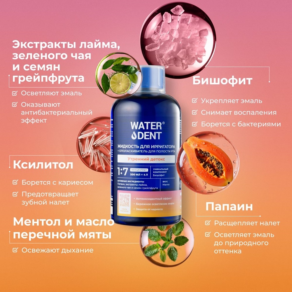 Жидкость для ирригатора Утренний детокс купить в VISAGEHALL