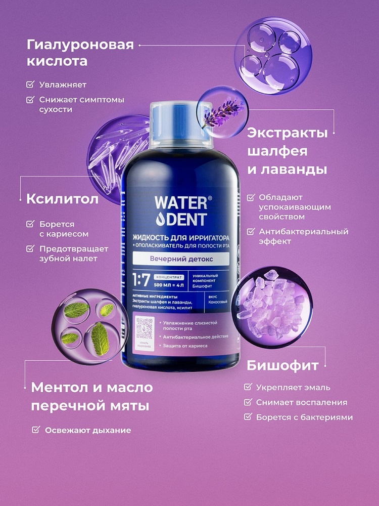 Жидкость для ирригатора Вечерний детокс купить в VISAGEHALL