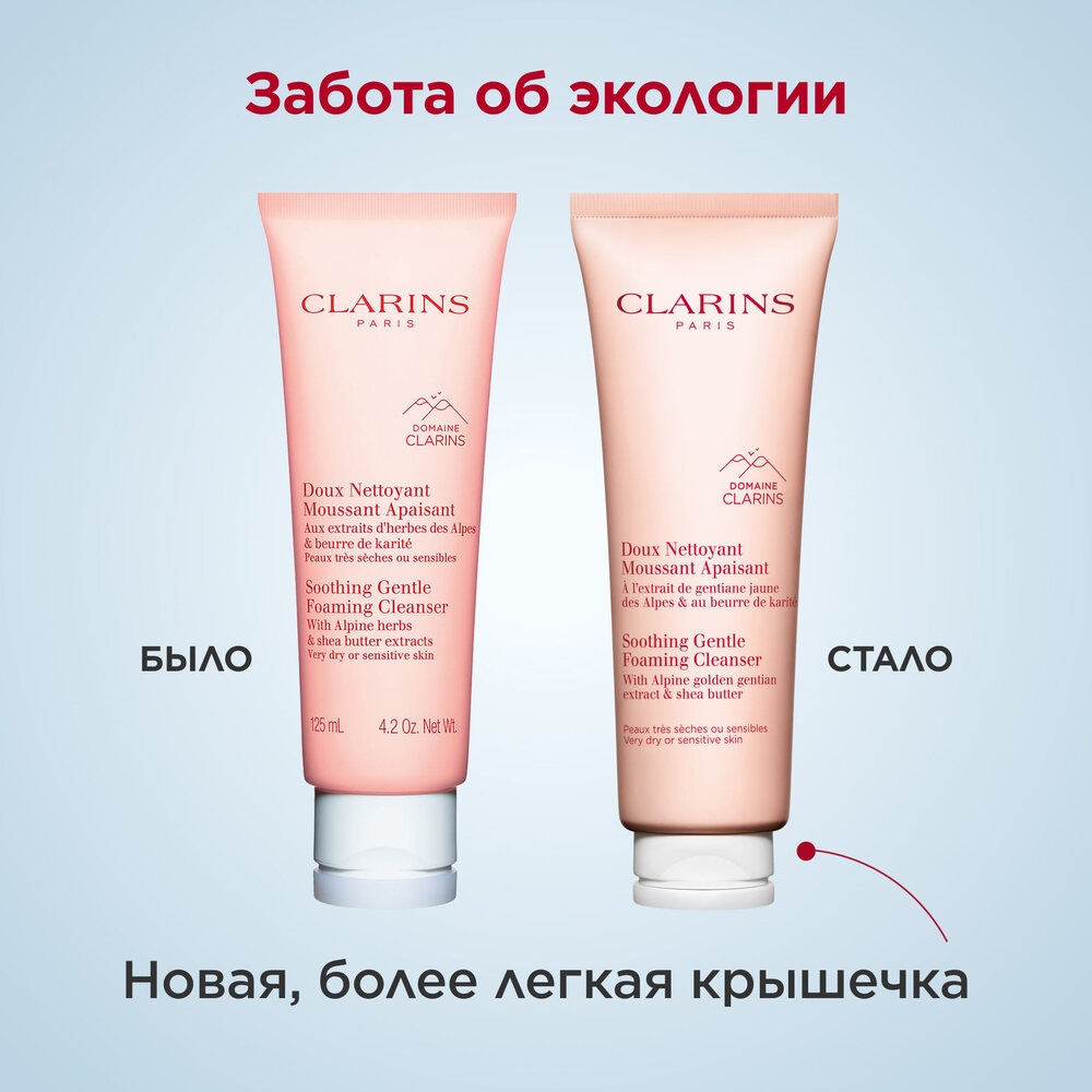 Крем очищающий для очень сухой и чувствительной кожи Doux Nettoyant Moussant Apaisant