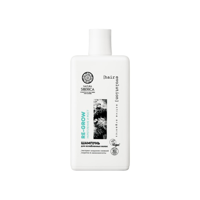 Шампунь для ослабленных волос Re-Grow. Укрепление и рост волос Hair Evolution