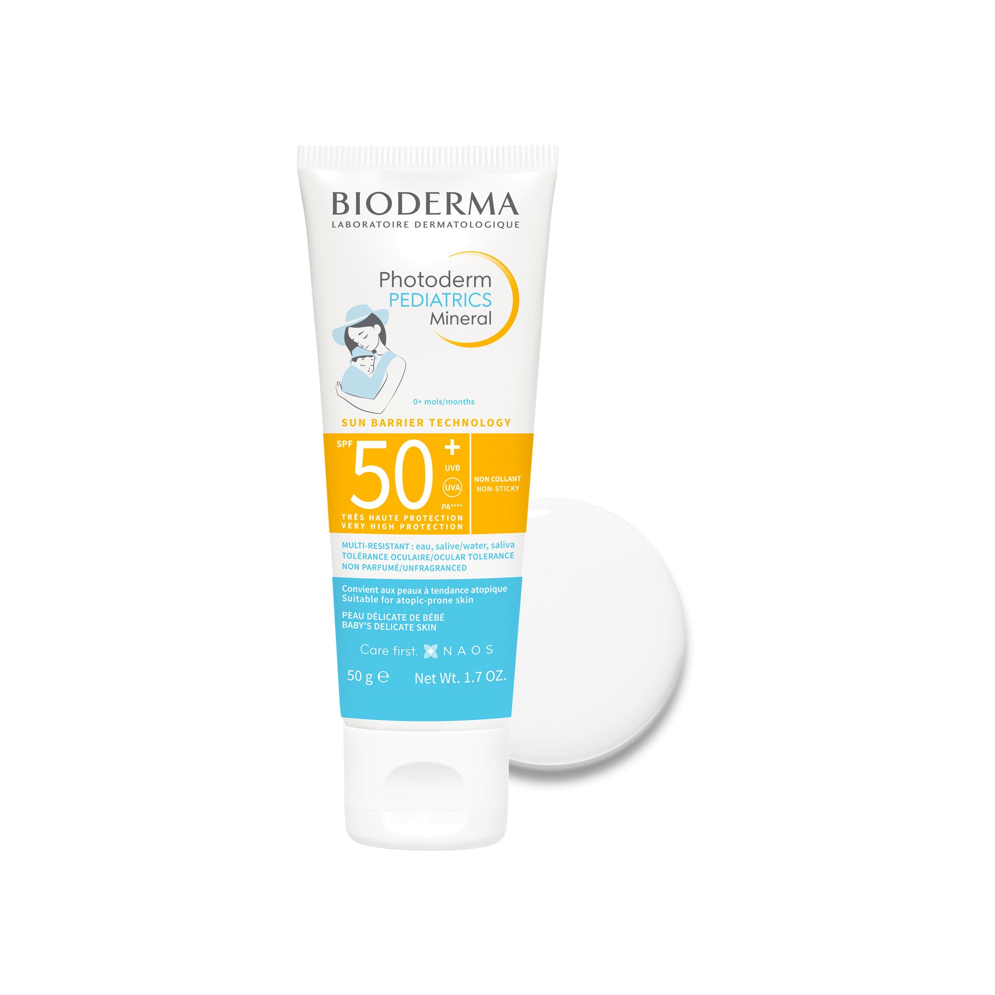 Photoderm Солнцезащитный детский крем для лица и тела Pediatrics Mineral SPF50+ купить в VISAGEHALL