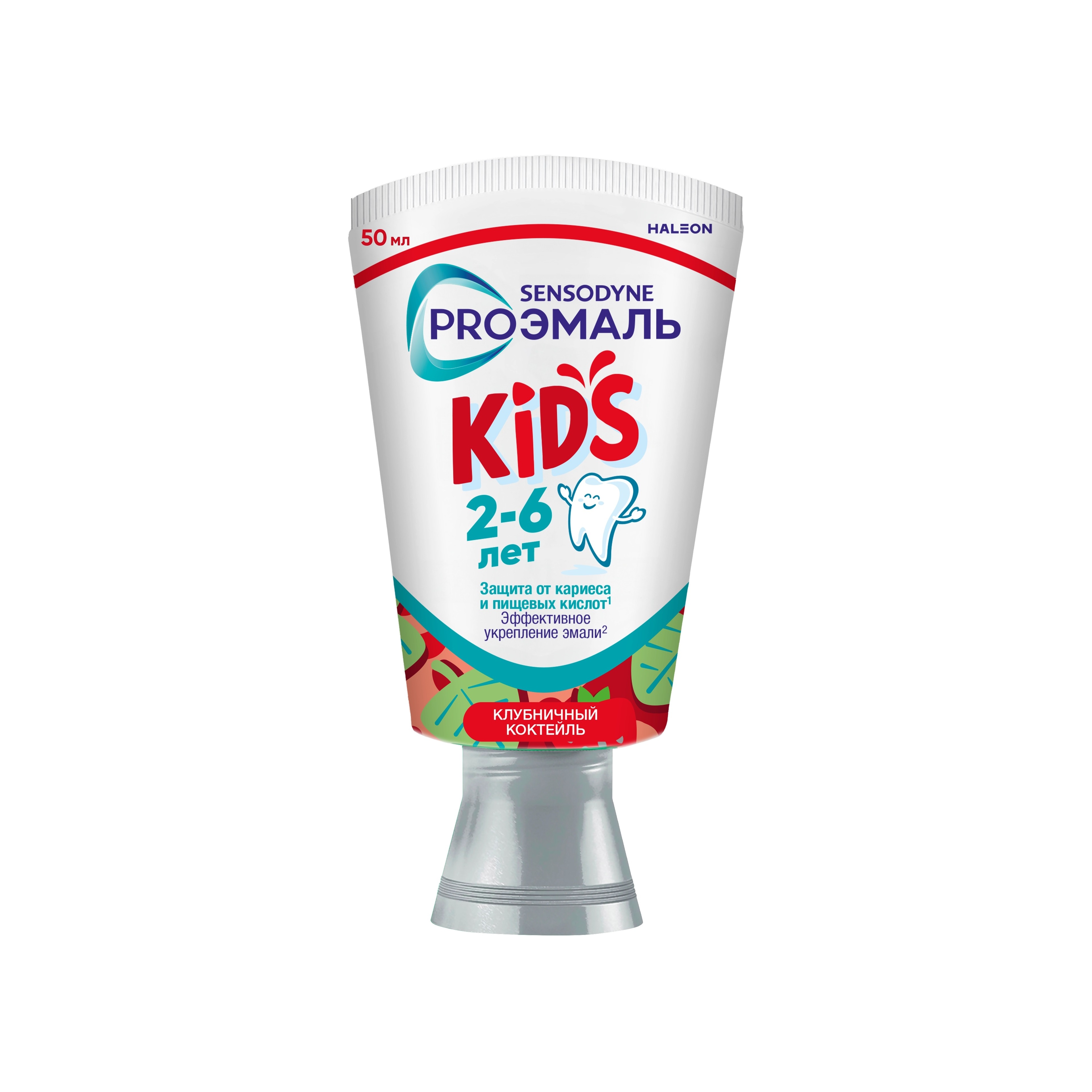 Зубная паста детская со вкусом Клубничный коктейль Proэмаль Junior купить в VISAGEHALL