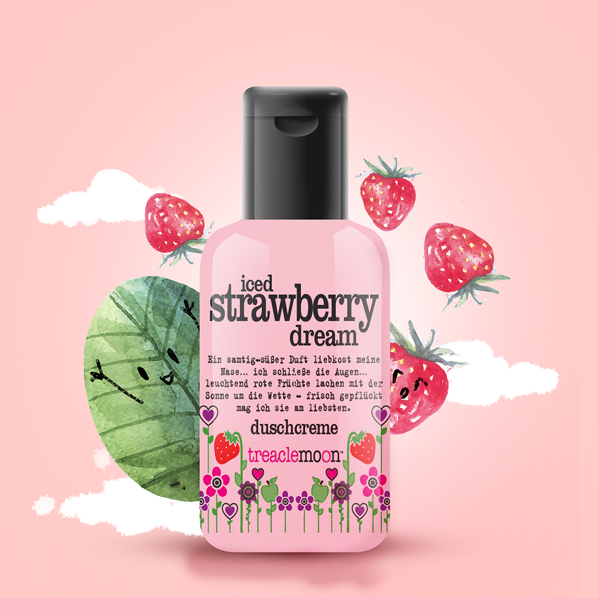 Гель для душа Клубничный смузи Iced strawberry dream купить в VISAGEHALL