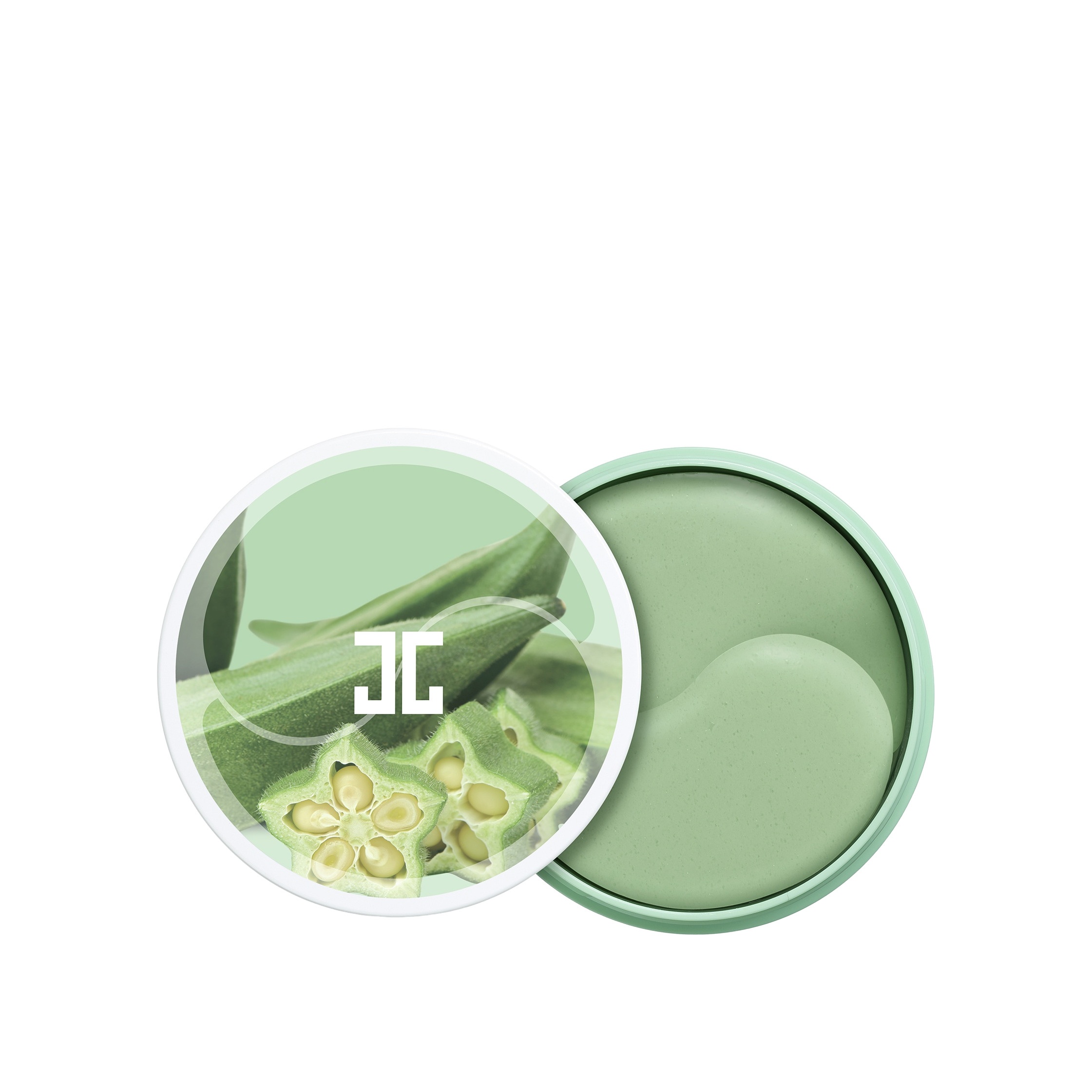 Патчи гидрогелевые для глаз с экстрактом бамии Okra Green Eye Gel купить в VISAGEHALL