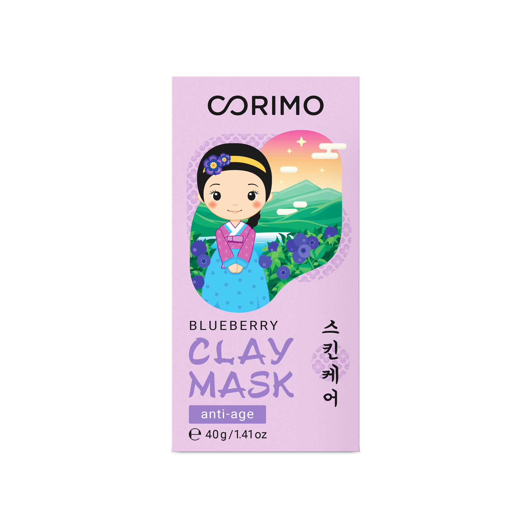 Маска для лица в стике глиняная лавандовая с коллагеном и голубикой купить в VISAGEHALL