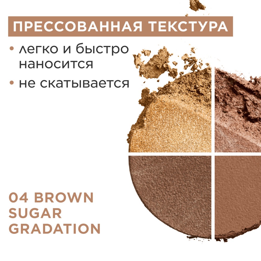 Тени для век четырехцветные Ombre 4 Couleurs