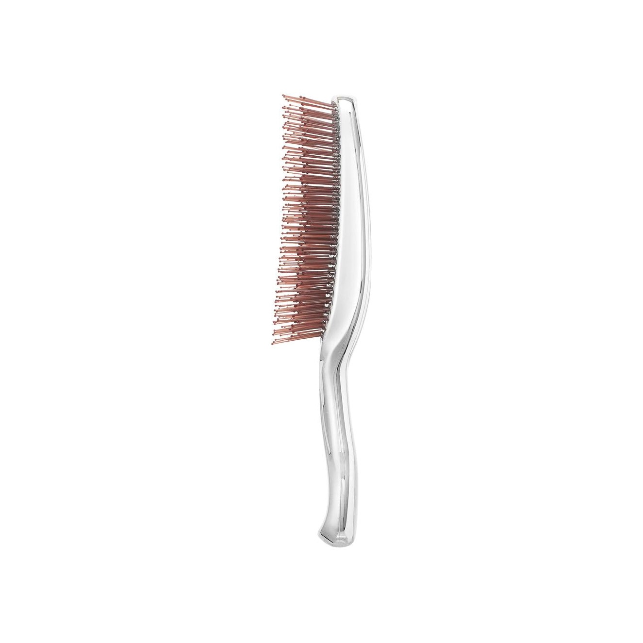 Расческа для волос массажная Scalp Brush + Long Хром Серебро купить в VISAGEHALL