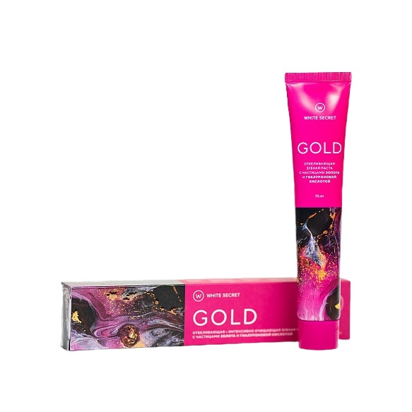 Зубная паста отбеливающая с частицами золота