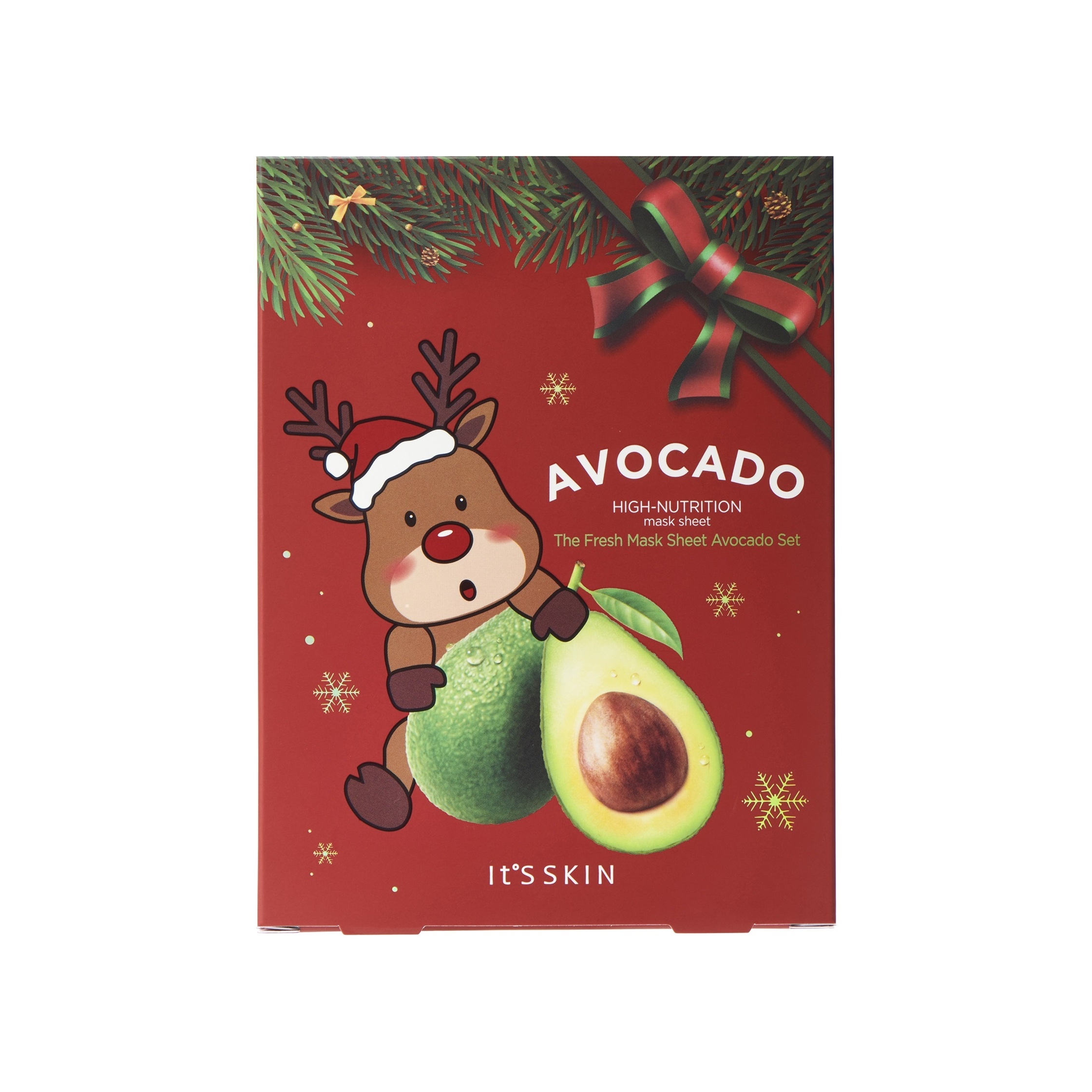Набор тканевых масок The Fresh Mask Sheet Avocado (5шт) купить в VISAGEHALL