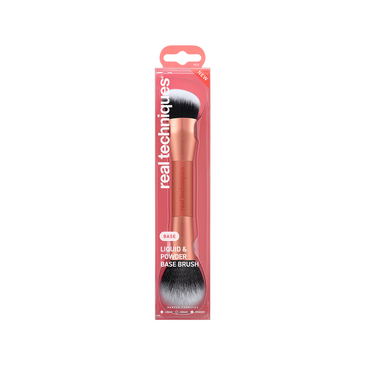 Кисть для тональной основы и пудры двусторонняя Liquid & Powder Base Brush